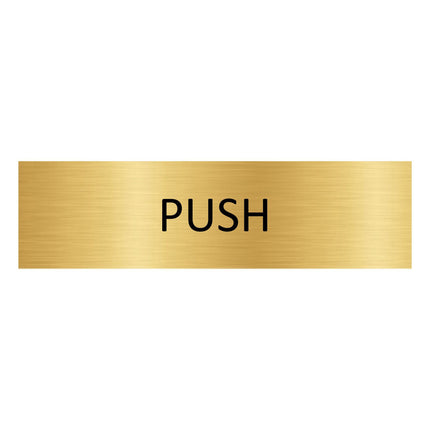Türschild Push