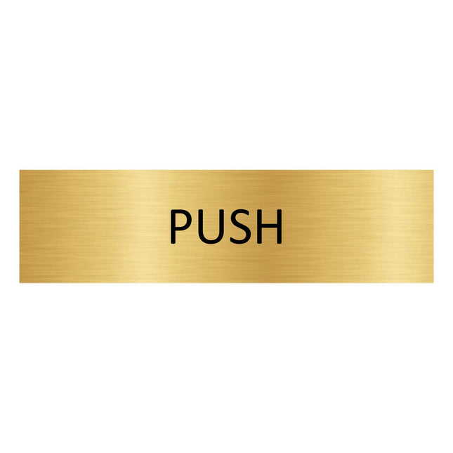 Türschild Push