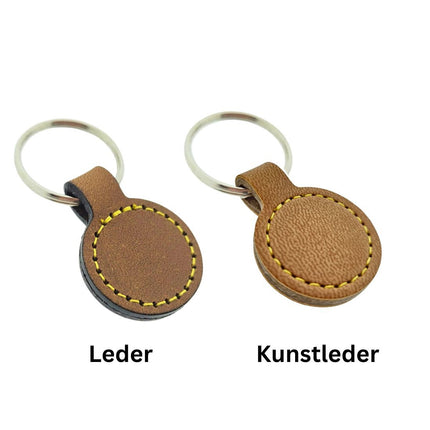 Schlüsselanhänger Leder Ø30mm - pro Stück