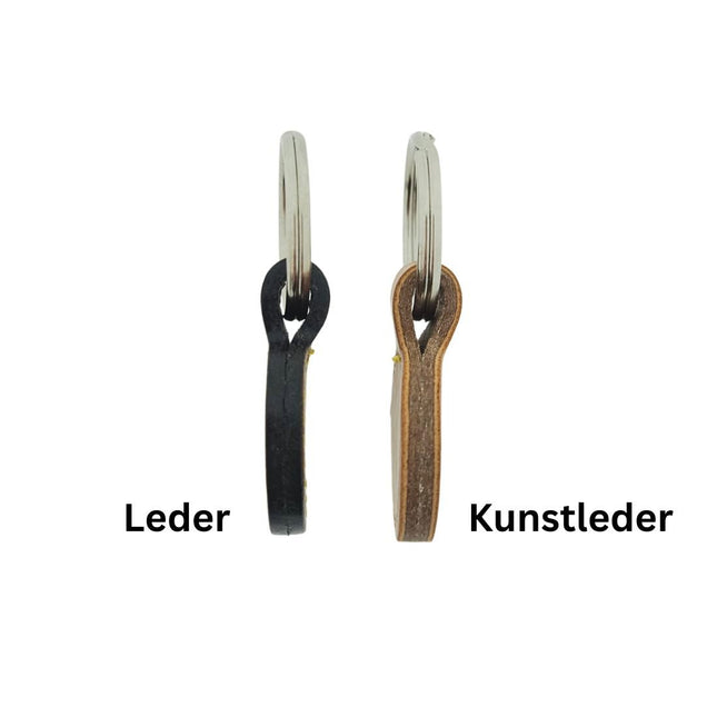 Schlüsselanhänger Leder Ø30mm - pro Stück