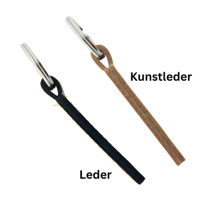 Schlüsselanhänger Leder 23x95mm - pro Stück