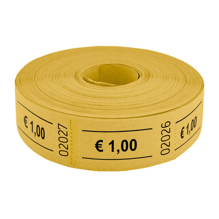 Wertmarken Rolle 1 Euro- 1000 Abrisse