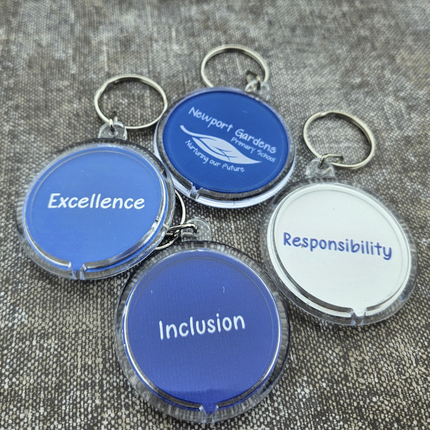 Foto Schlüsselanhänger Rund groß eigenes Foto - pro Stück