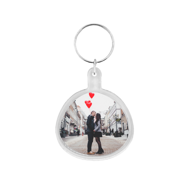 Foto Schlüsselanhänger Realaux Dreieck eigenes Foto - pro Stück