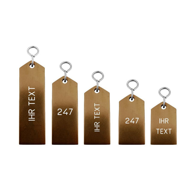 Hotel Schlüsselanhänger Bercy Bronze graviert - pro Stück