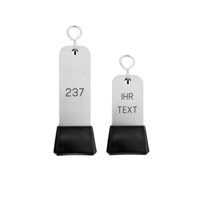Hotel Schlüsselanhänger Dauphine Silber graviert - pro Stück