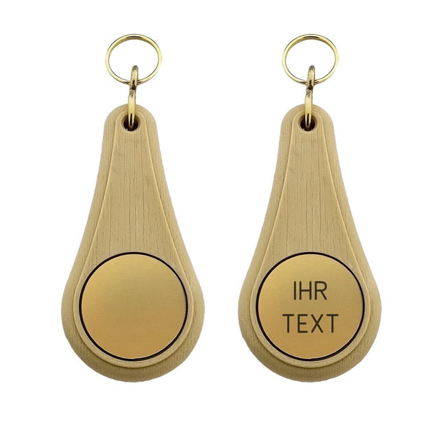 Wellness Hellbraun graviert - pro Stück