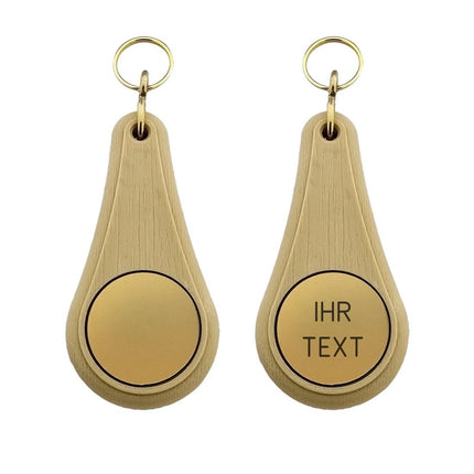 Wellness Hellbraun graviert - pro Stück