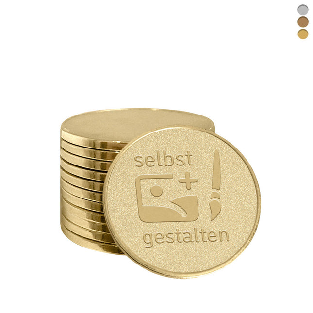 Einkaufwagenmünze 0,50€ Bronze gegossen - 100 Stück