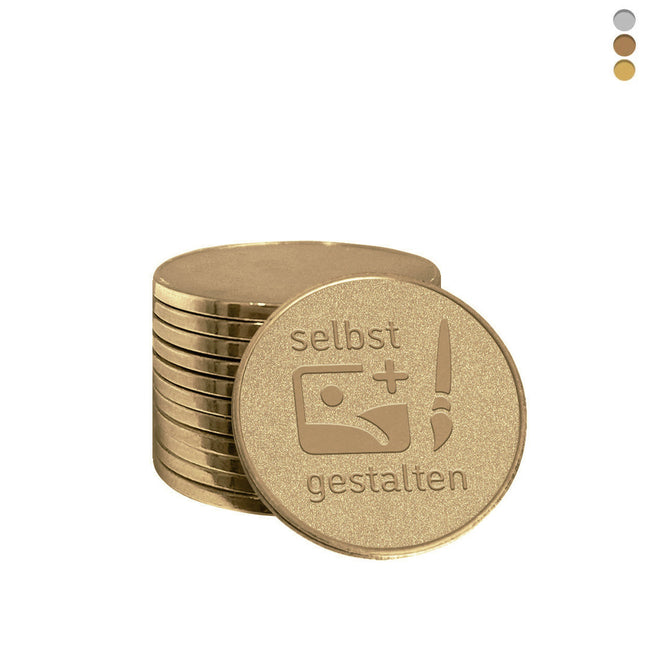 Automatenmünze 1€ selbst gestalten - 100 Stück