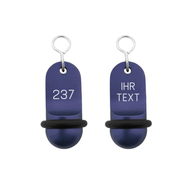 Mini Classic Blau graviert - pro Stück
