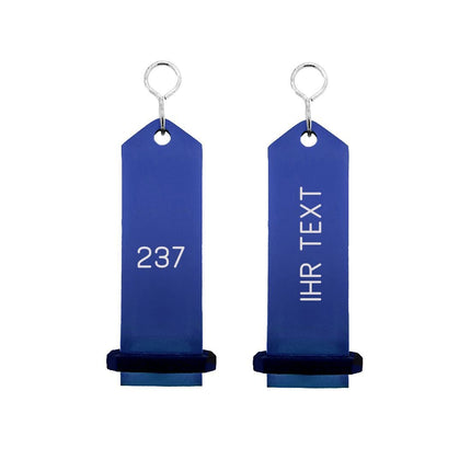 Bumerang Blau graviert - pro Stück