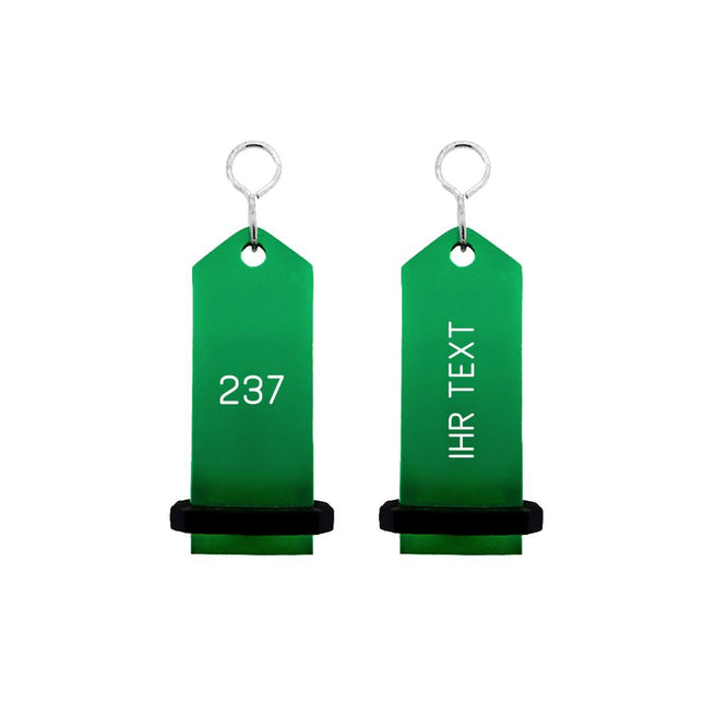 Midi Bumerang Grün graviert - pro Stück