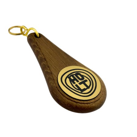 Oaky Drop Dunkelbraun einseitig graviert - pro Stück