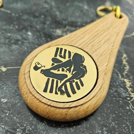 Oaky Drop Hellbraun einseitig graviert - pro Stück