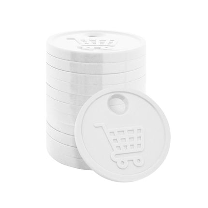 Einkaufswagenchip Kunststoff, 0,50€-Format - 100 Stück
