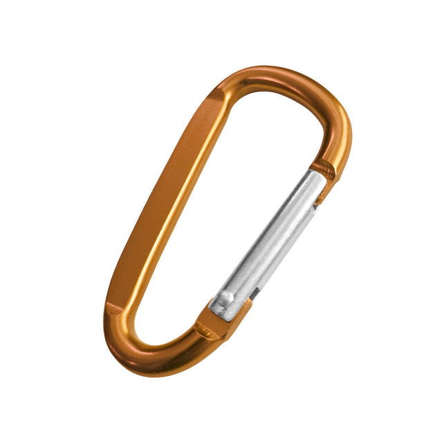 Karabiner Orange, graviert - pro Stück