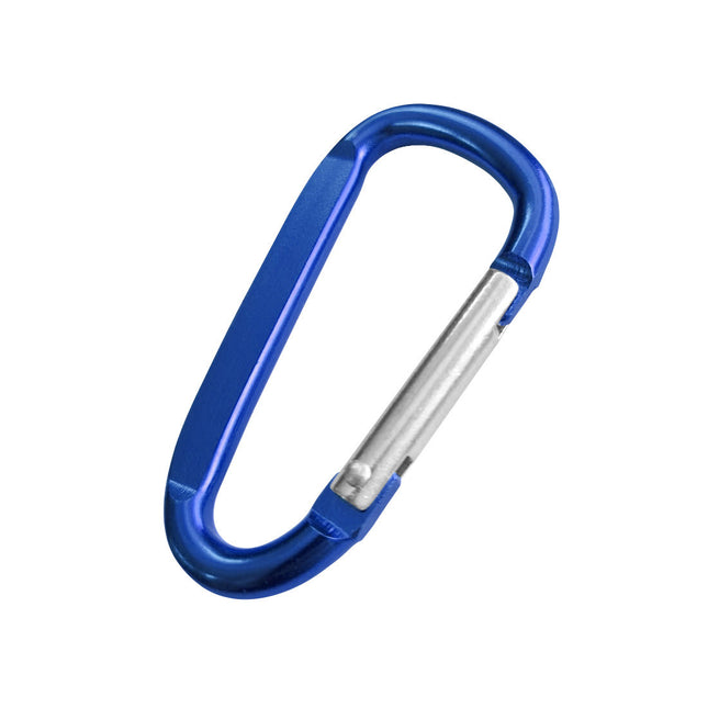 Karabiner Blau, graviert - pro Stück