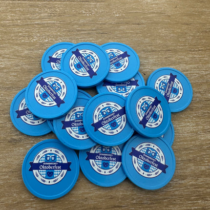 Wertmarken Chips selbst gestalten Ø29 mm - 100 Stück