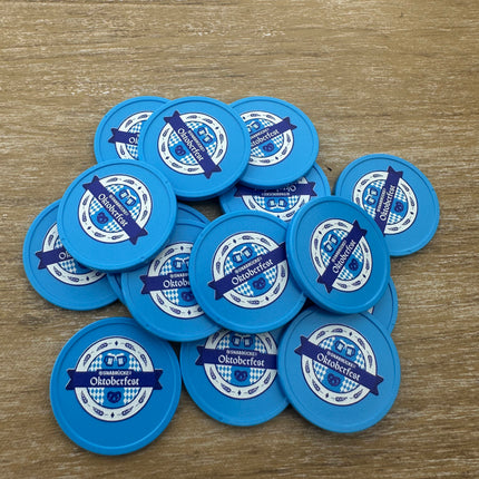 Wertmarken Chips selbst gestalten Ø29 mm - 100 Stück