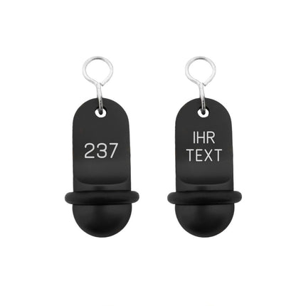 Mini Classic Schwarz graviert - pro Stück