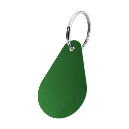 Zahlenmarke Tropfen 45x29mm, graviert - pro Stück