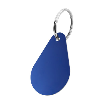 Zahlenmarke Tropfen 45x29mm, graviert - pro Stück