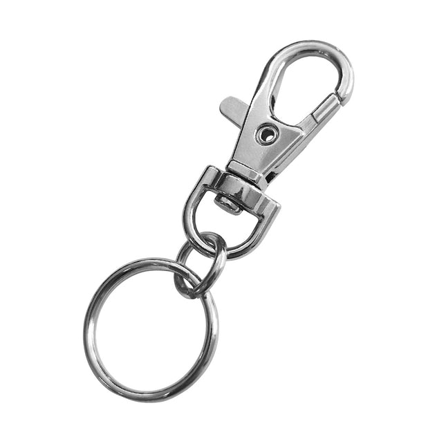 Karabiner mit Schlüsselring - 10 Stück