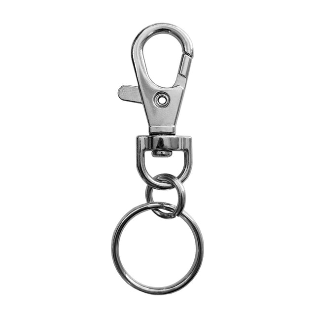 Karabiner mit Schlüsselring - 10 Stück