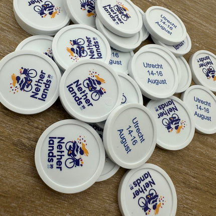 Einkaufswagenchip 1€-Format, selbst gestalten - 100 Stück