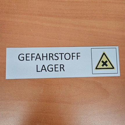 Türschild Gefahrstofflager