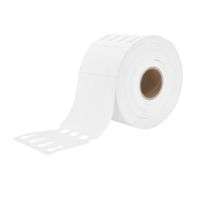 Schlaufenetiketten auf Rolle mit Abrißstreifen 250x25mm, 200µ - 1500 Stück