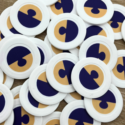 Wertmarken Chips selbst gestalten Ø40 mm - 100 Stück