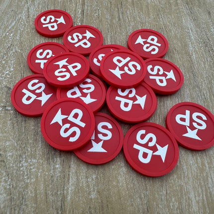 Einkaufswagenchip 1€-Format, selbst gestalten - 100 Stück