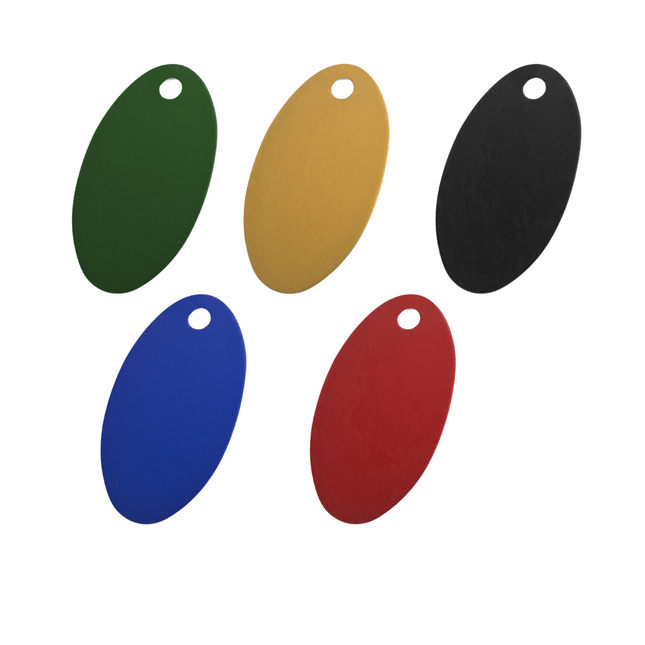 Zahlenmarke oval 24x40 mm - pro Stück