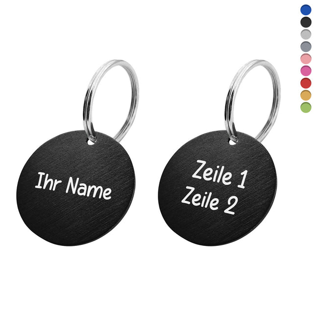 Schlüsselmarke Ø35mm Name & Text - pro Stück
