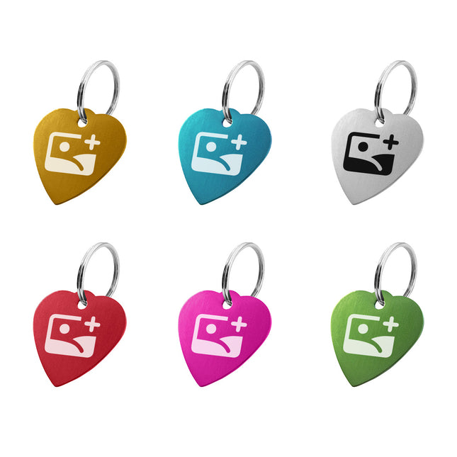 Schlüsselmarke Herz Datum - pro Stück