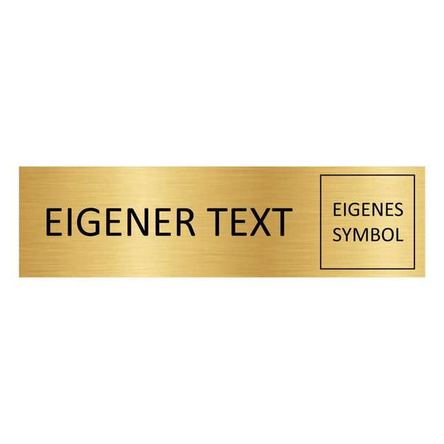 Türschild Eigener Text und Symbol