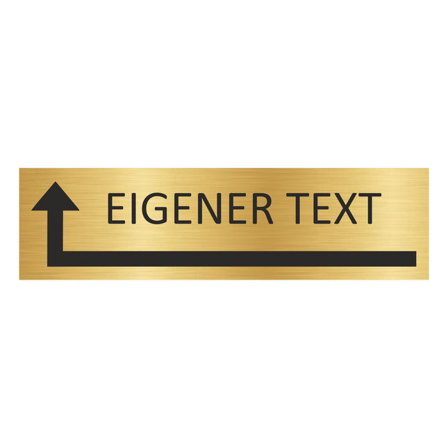 Türschild Eigener Tekst  - Links um