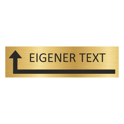 Türschild Eigener Tekst  - Links um
