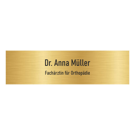 Türschild Name und Titel