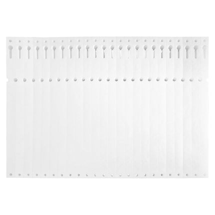 Schlaufenetiketten Tyvek 220x12,7mm ZickZack - 1000 Stück