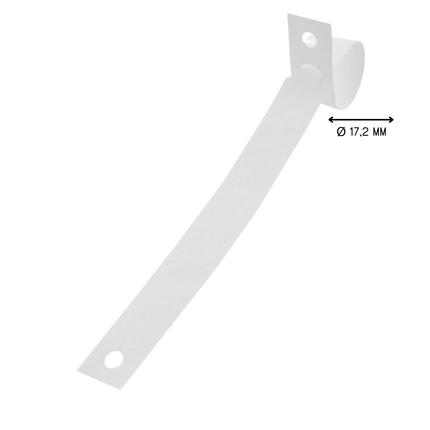 Schlaufenetiketten Tyvek 220x12,7mm ZickZack - 1000 Stück