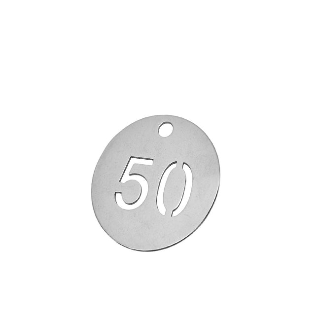 Zahlenmarke Ø30mm ausgestanzt - pro Set
