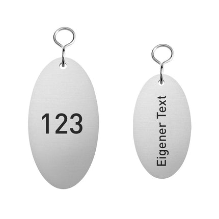 Hotel Schlüsselanhänger Louis Silber graviert - pro Stück