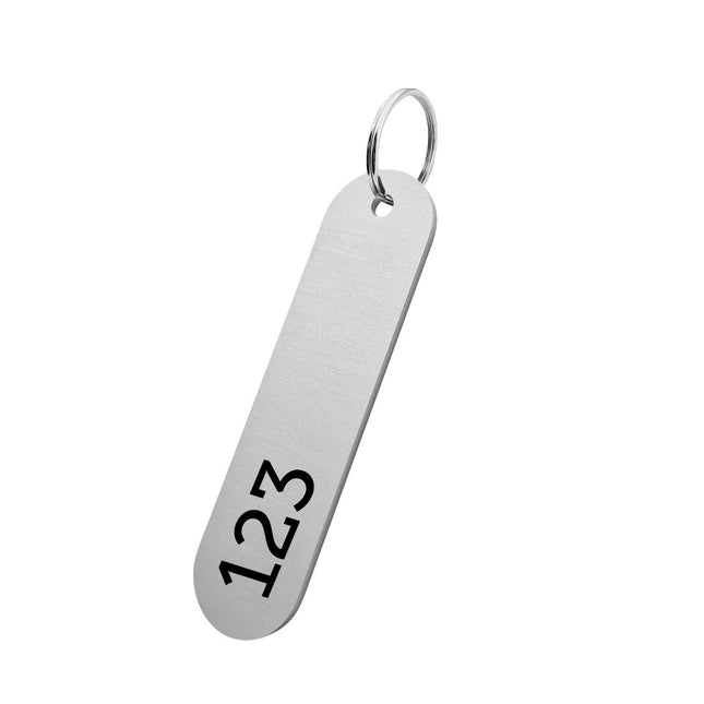 Schlüsselmarke 20x78mm Nummerngravur - pro Stück