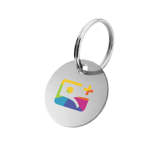 Schlüsselmarke Eloxaldruck Logo - pro Stück