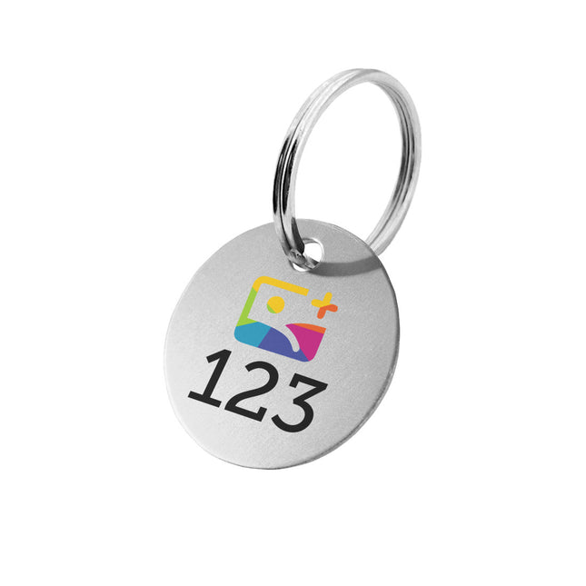 Zahlenmarke Eloxaldruck Nummer & Logo - pro Stück