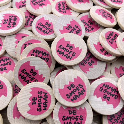 Holzmarken Ø29mm selbst gestalten - 100 Stück