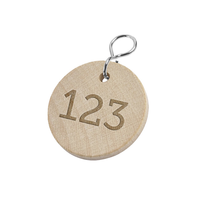 Schlüsselmarke Holz Ø37mm - pro Stück